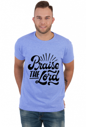 Praise the lord - koszulka męska jasna