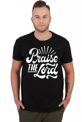 Praise the lord - koszulka męska ciemna