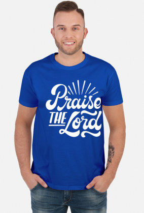 Praise the lord - koszulka męska ciemna