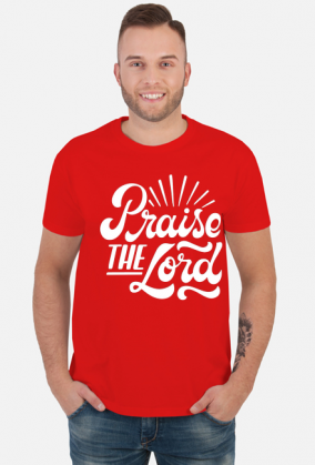 Praise the lord - koszulka męska ciemna