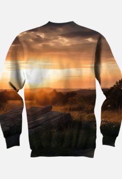 Krzyż, zachód słońca - bluza FullPrint