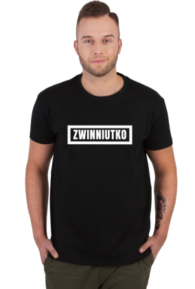Zwinniutko t-shirt męski (na biało)