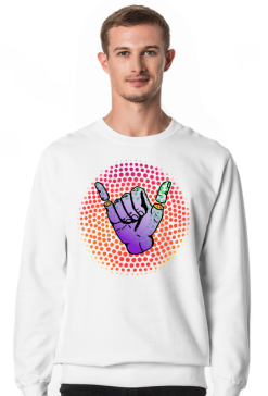 Sweatshirt Smile Hand Light