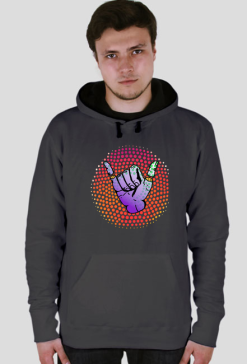 Hoodie Smile Hand Dark