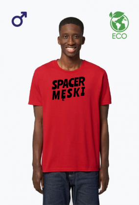 Spacer Męski - jasny t-shirt