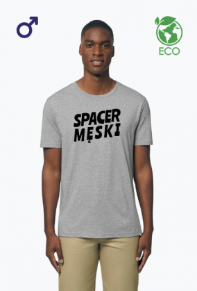 Spacer Męski - jasny t-shirt