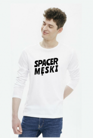 Spacer Męski - jasny longsleeve