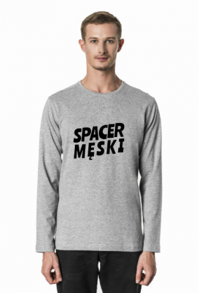 Spacer Męski - jasny longsleeve