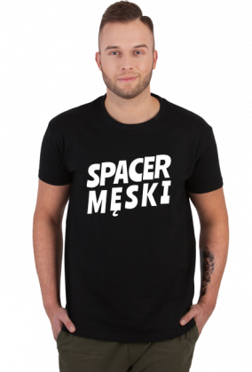 Spacer Męski - ciemne kolory t-shirt