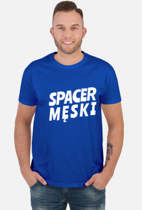 Spacer Męski - ciemne kolory t-shirt