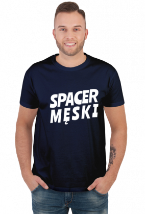 Spacer Męski - ciemne kolory t-shirt