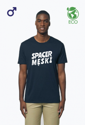 Spacer Męski - ciemny t-shirt