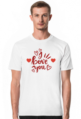 T-shirt męski na walentynki