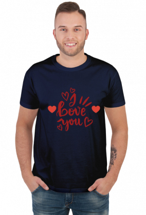 T-shirt męski na walentynki