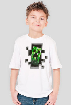Chłopieńca koszulka Creeper