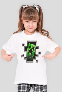 Dziewczęca koszulka Creeper