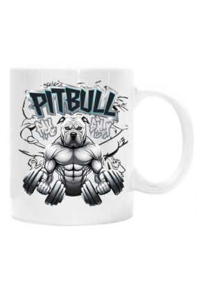 PITBULL GYM KUBEK BIAŁY