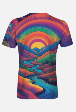 T-Shirt Psychedelic River Full Print