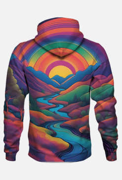 Hoodie Psychedelic River Full Print