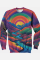 Sweatshirt Psychedelic River Full Print