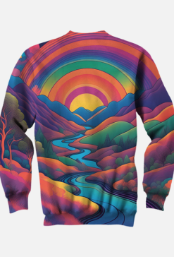 Sweatshirt Psychedelic River Full Print
