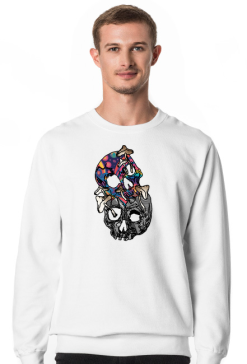 Sweatshirt Mushrooms Skull Dark