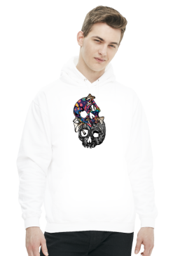 Hoodie Mushrooms Skull Light
