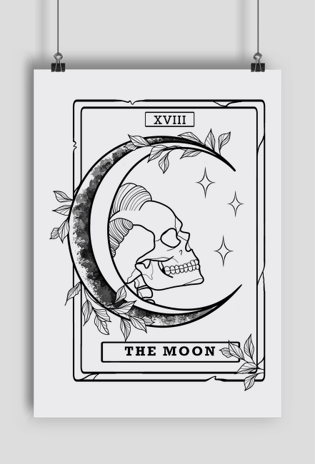 THE MOON KARTA TAROT KSIĘŻYC