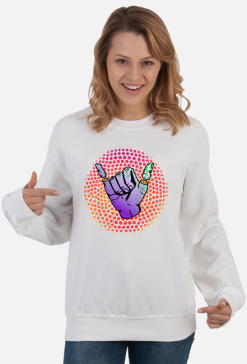 Sweatshirt Smile Hand Light