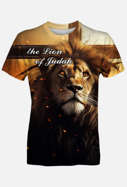 the Lion of Judah prawa - koszulka męska Fullprint
