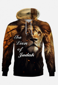 the Lion of Judah - bluza z kapturem FullPrint