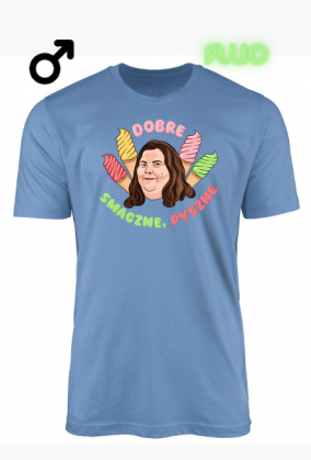 Czarna koszulka dobre smaczne pyszne