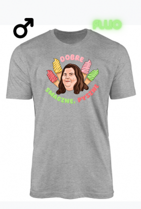 Czarna koszulka dobre smaczne pyszne