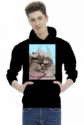 Got some catnip? Bluza z kapturem