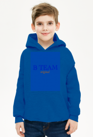 Bluza z napisem B TEAM (niebieska)