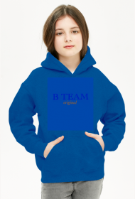 Bluza z napisem B TEAM (niebieska)