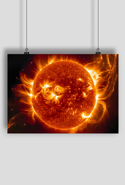 Plakat A2 59x42 Rozbłysk Słońca