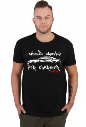 Koszulka Need Money For Charger Czarna