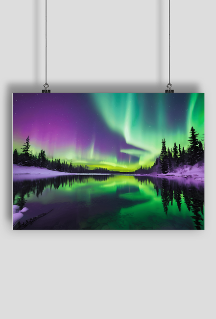 Plakat A1 84x59 Zorza Polarna