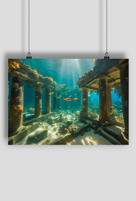Plakat A2 59x42 Zatopione Starożytne Miasto