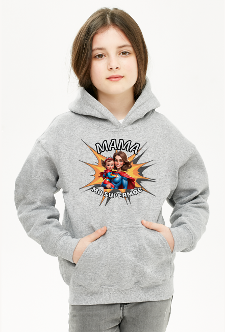 Bluza dziewczęca z kapturem Mama