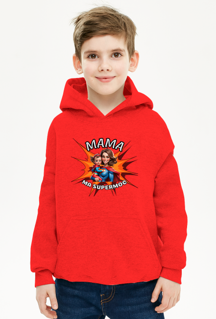 Bluza chłopięca z kapturem Mama