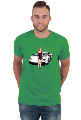 Fast Girl Hot Car