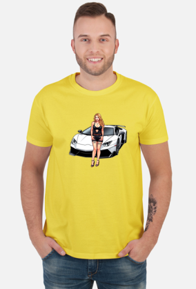 Fast Girl Hot Car