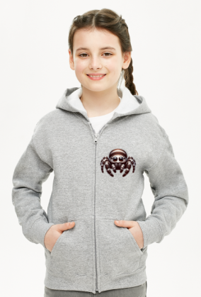 Bluza rozpinana pająk słodki skakun UNISEX