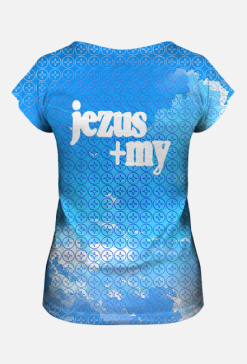 jezus + my niebiańska t-shirt damski