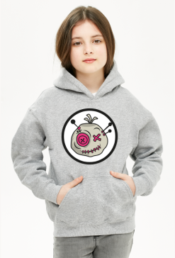Voodoo Token Szara Bluza Dziecięca dla Dziewczynki