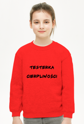 Bluza testerka z napisem