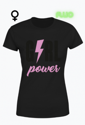 Damska koszulka z napisem girl power