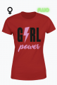 Damska koszulka z napisem girl power